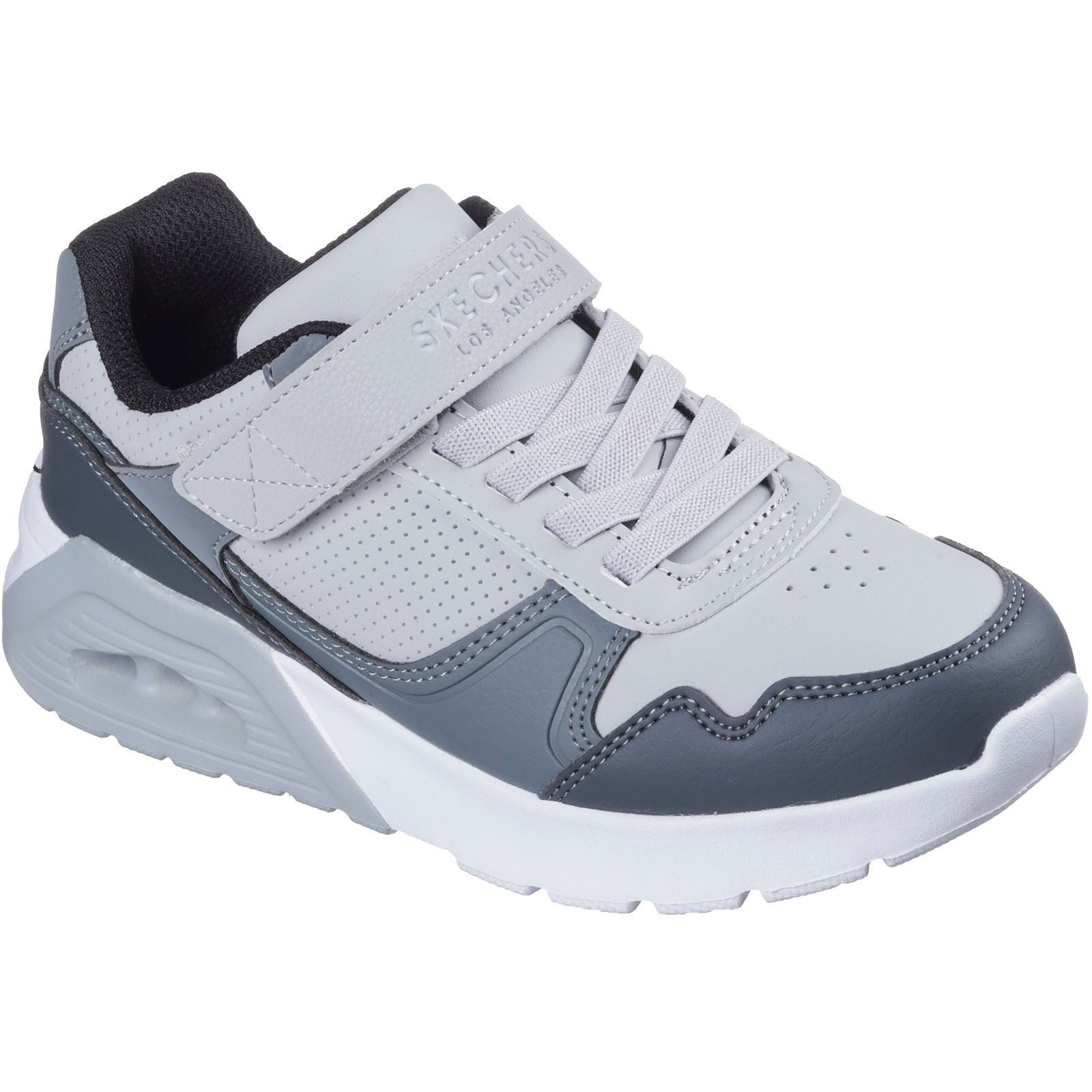 Skechers Uno Lite 2.0 Pillar Duo Boy's Light Grey Trainers