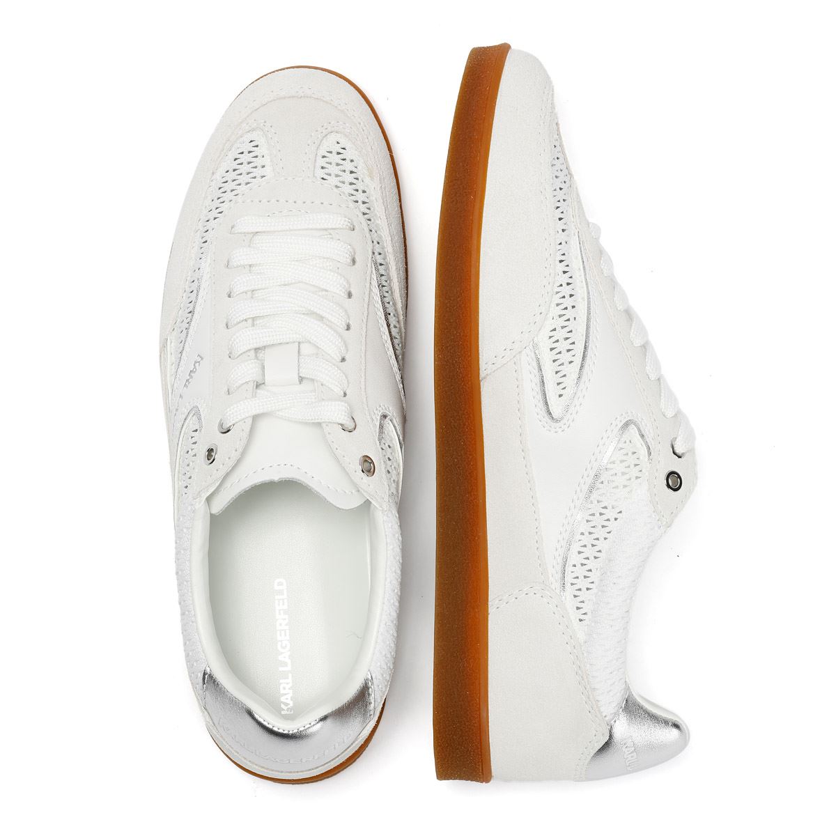 Karl Lagerfeld Kandidate Mesh Mix Women's White Trainers