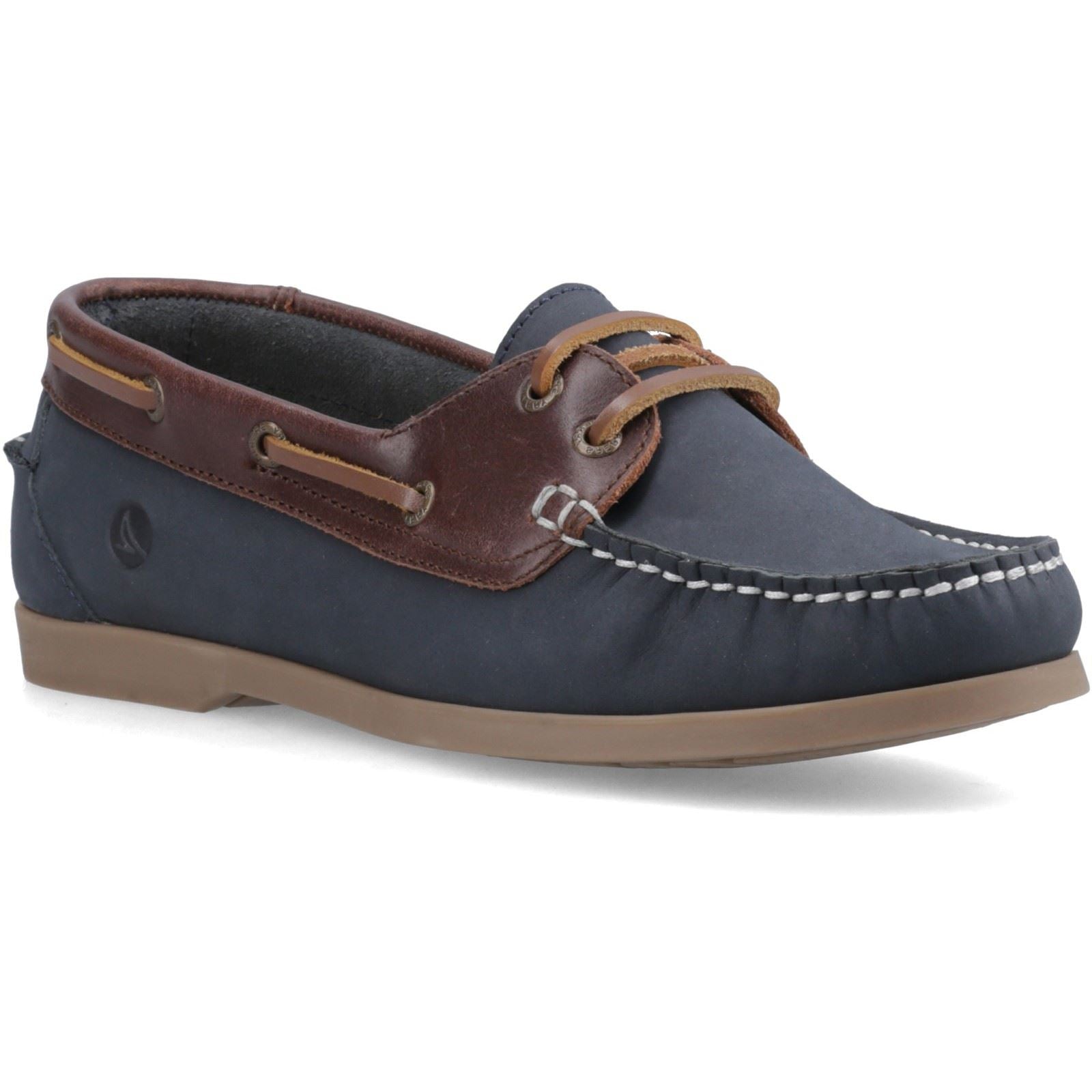 Sperry Balboa 2 Eye Boat Nubuck Women's Navy/Brown Boat Shoes
