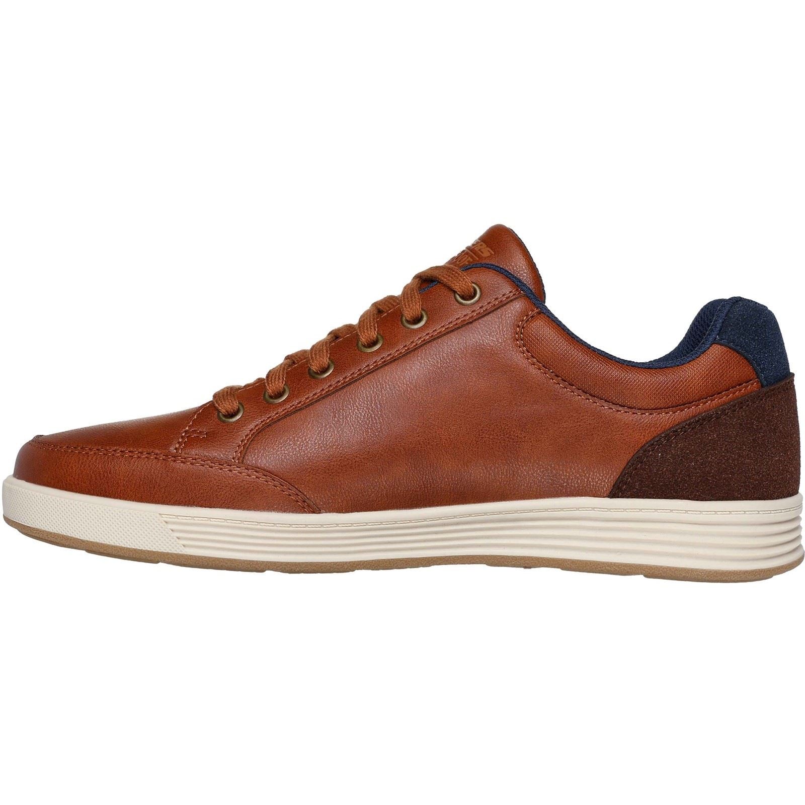 Skechers Cavell Sparkman Polyurethane Men's Luggage Standard Lace-Up Shoes