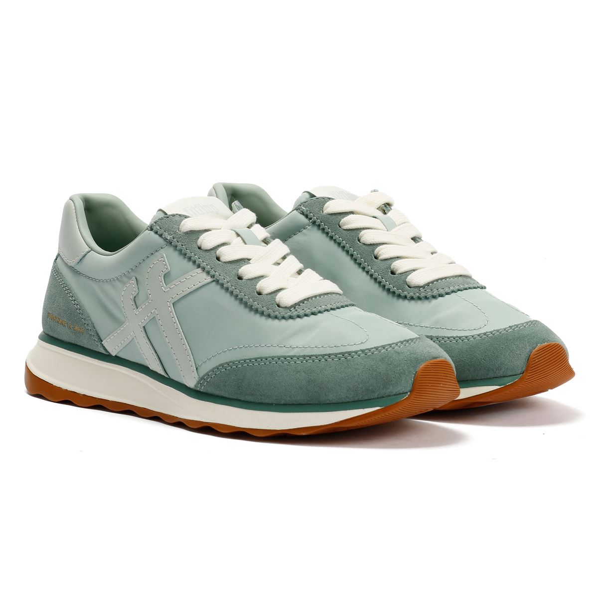 FitFlop X Pantone Retro-Q Suede Women's Green Trainers
