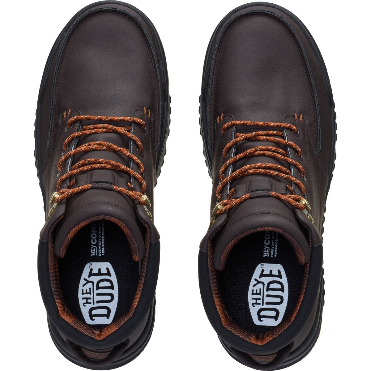 HEYDUDE Bradley II Classic Polyurethane Men's Chocolate Torte/Multi Ankle Boots
