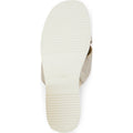 TOMS Mae Crossover Leather Women's Champagne Sandals