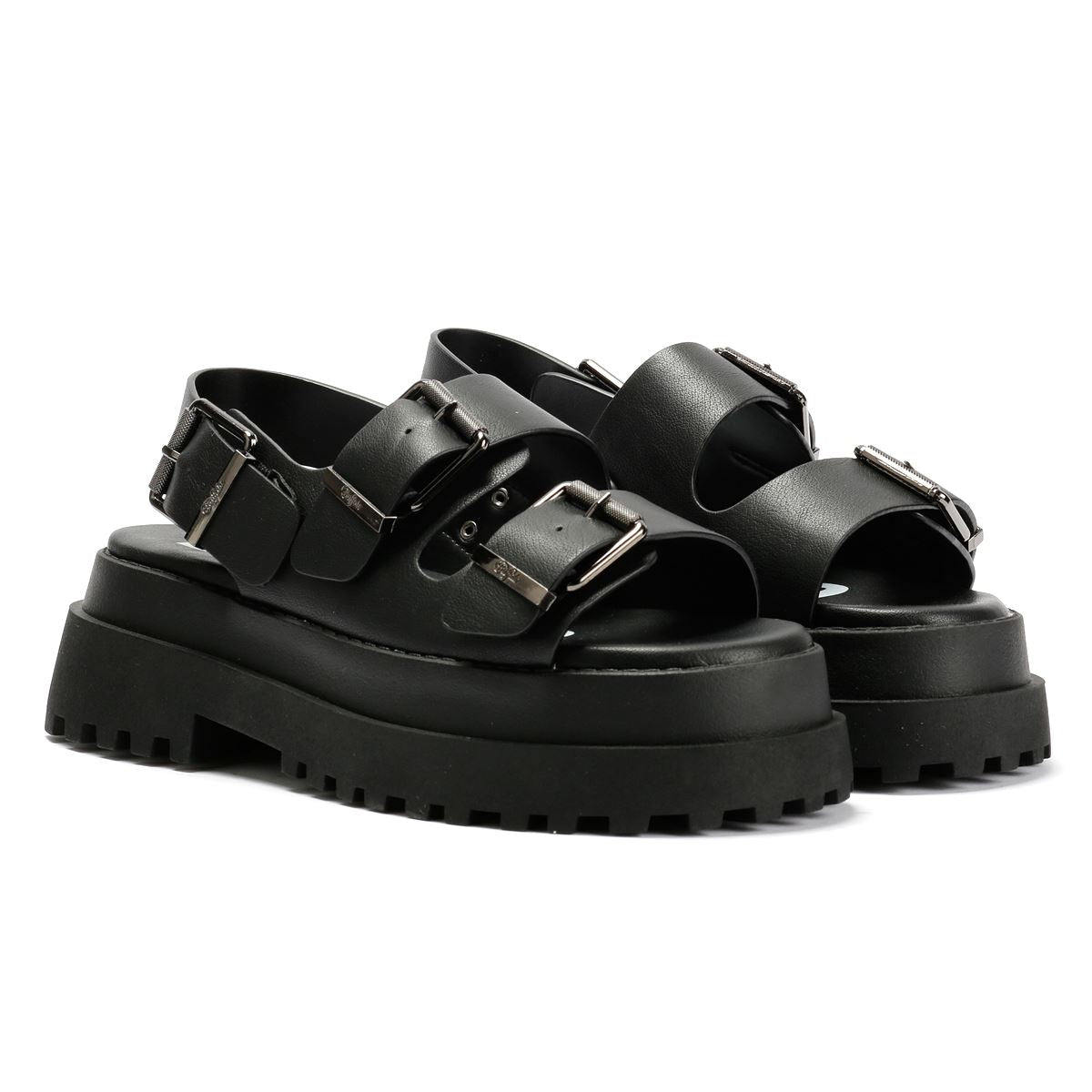 Buffalo Pluto Ari Women's Black Sandals