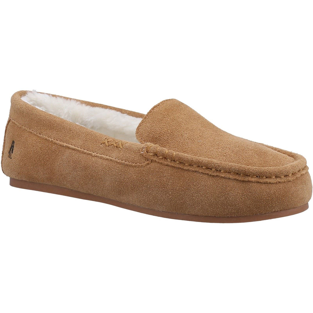 Hush Puppies Annie Mocassin Suede Women's Tan Slippers