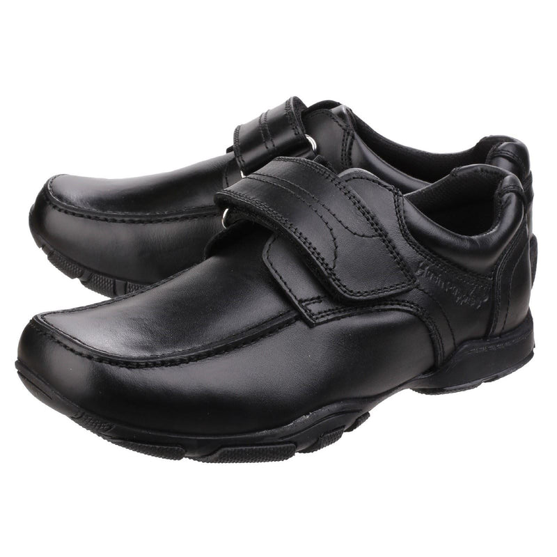 Hush Puppies Freddy 2 Senior Leather Boys's Black Shoes