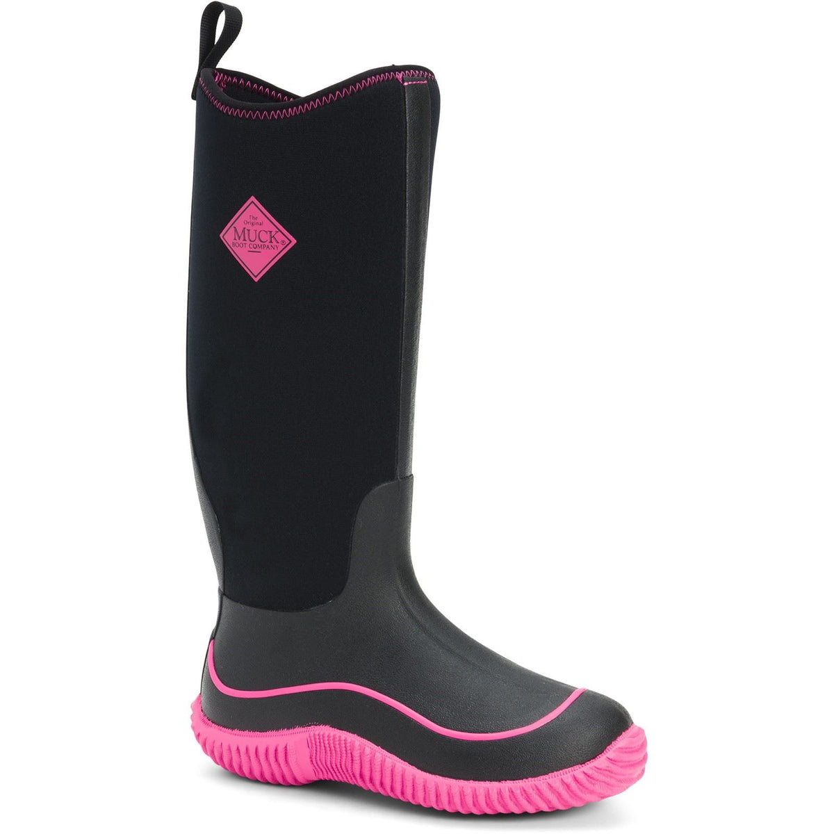 Hale Rubber Black Pink Wellington