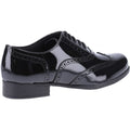 Hush Puppies Kada Youth Girl's Black Patent Leather Brogues