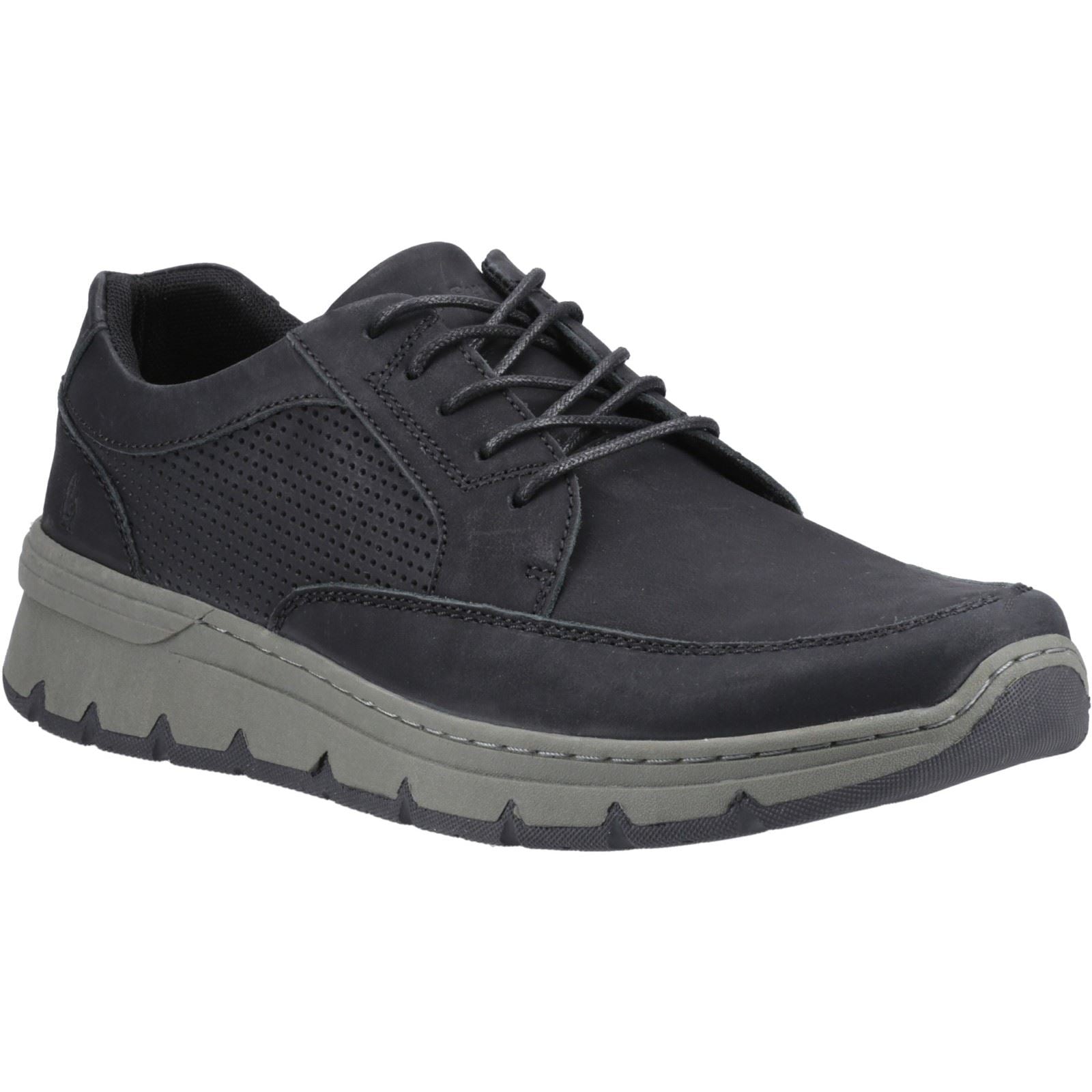 Hush Puppies Nelson Leather Men's Black Lace-Up Shoes