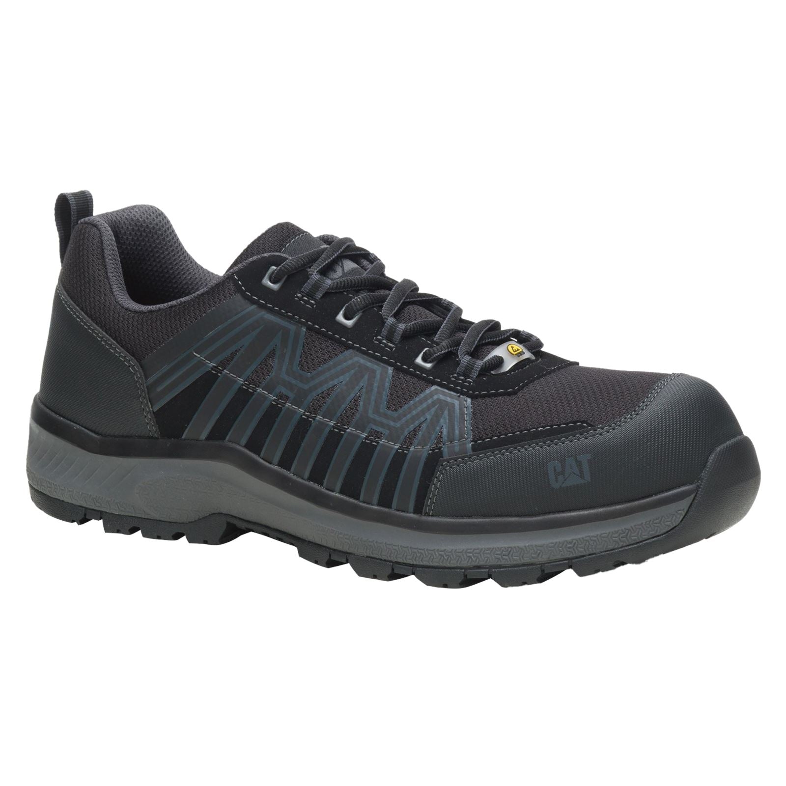 Caterpillar Charge PU/Mesh/Synthetic Black Safety Trainers