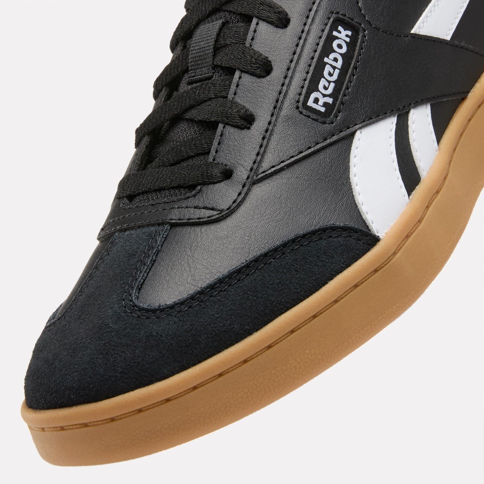 Reebok Forte Lounger Leather Men's Black/White/Gum Trainers