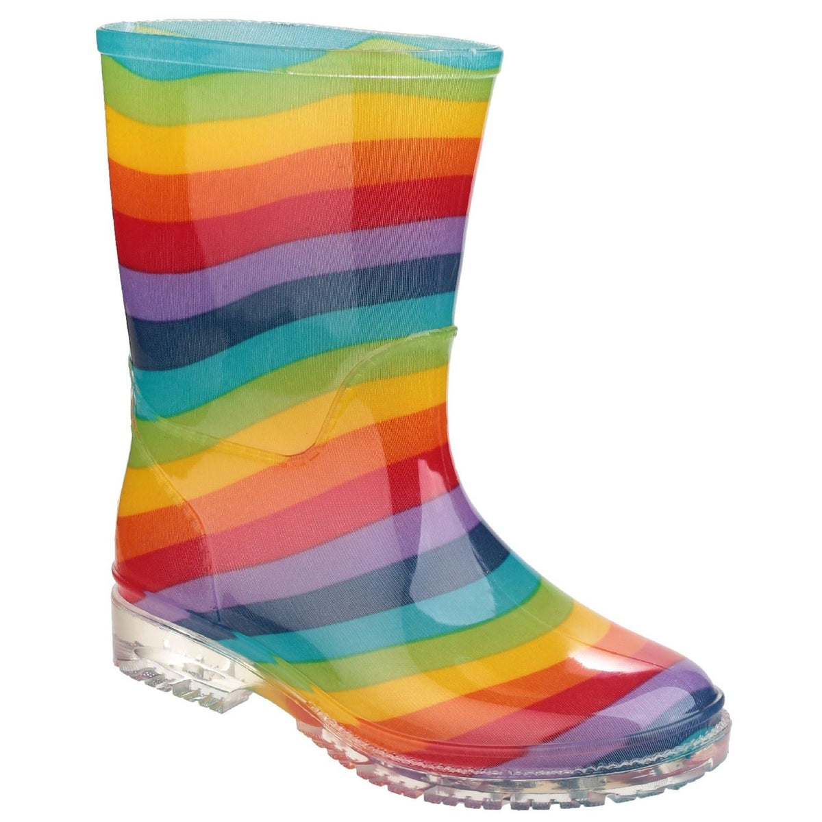 Cotswold Synthetic Junior Rainbow Wellington Boots
