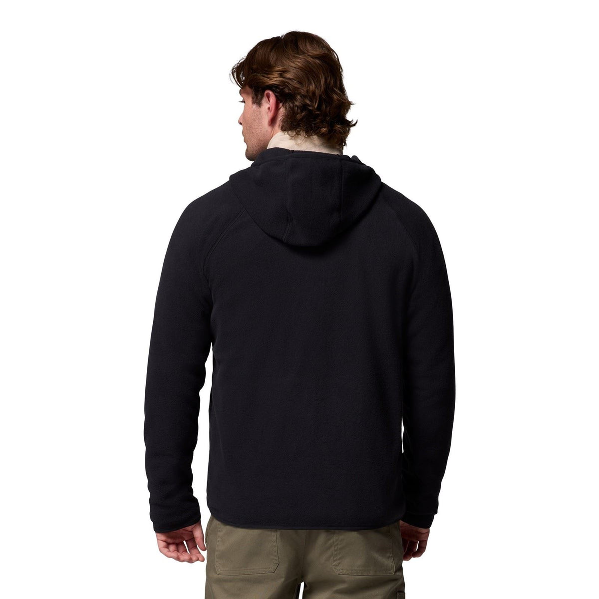 Columbia Fast Trek Overlay Hooded Full Zip Men's Black Fleece Jacket