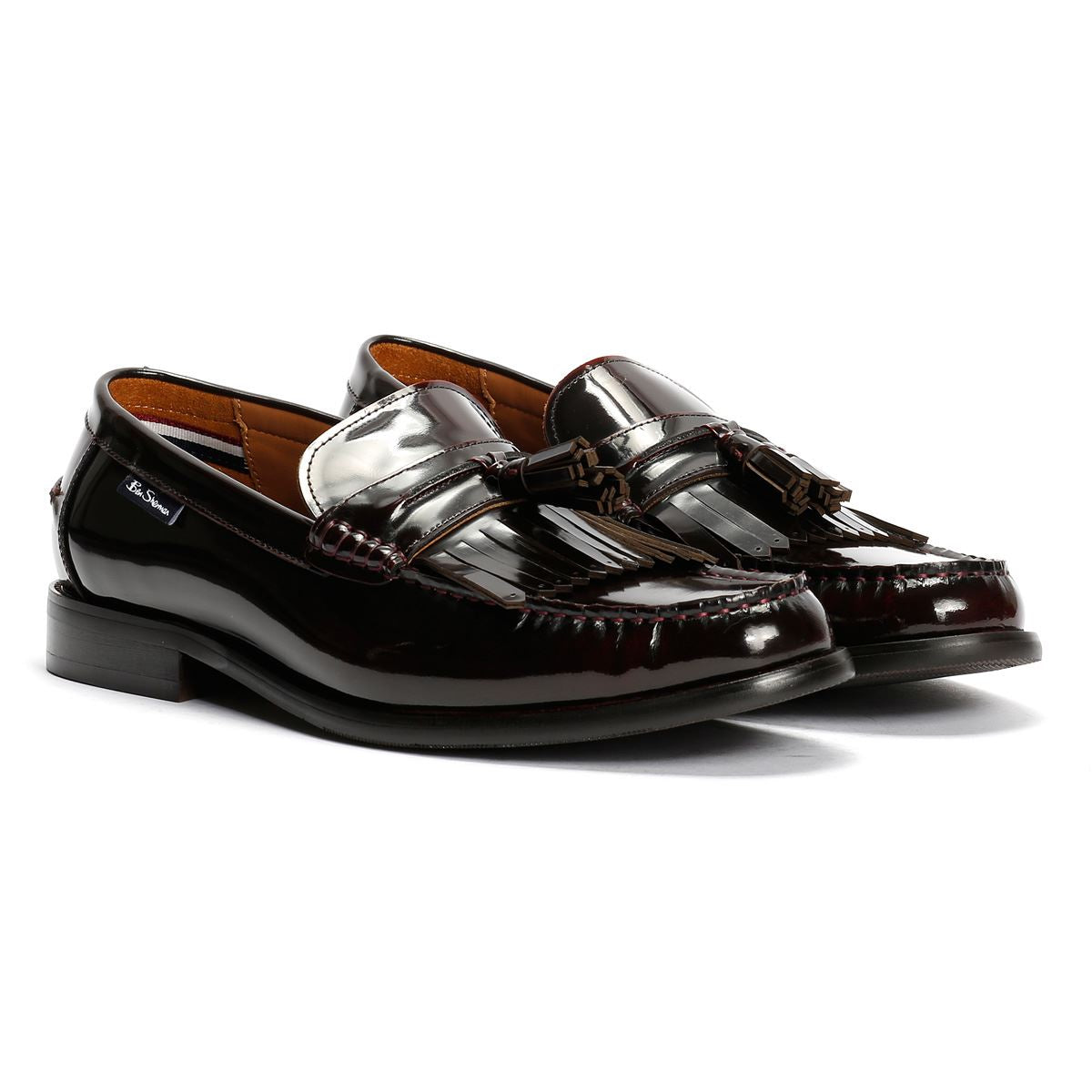 Ben Sherman Buster Leather Men's Burgundy Loafers