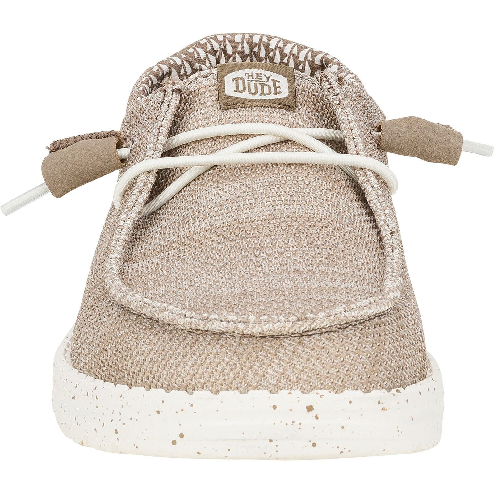 HEYDUDE Wendy Stretch Mesh Synthetic Women's Walnut Loafers