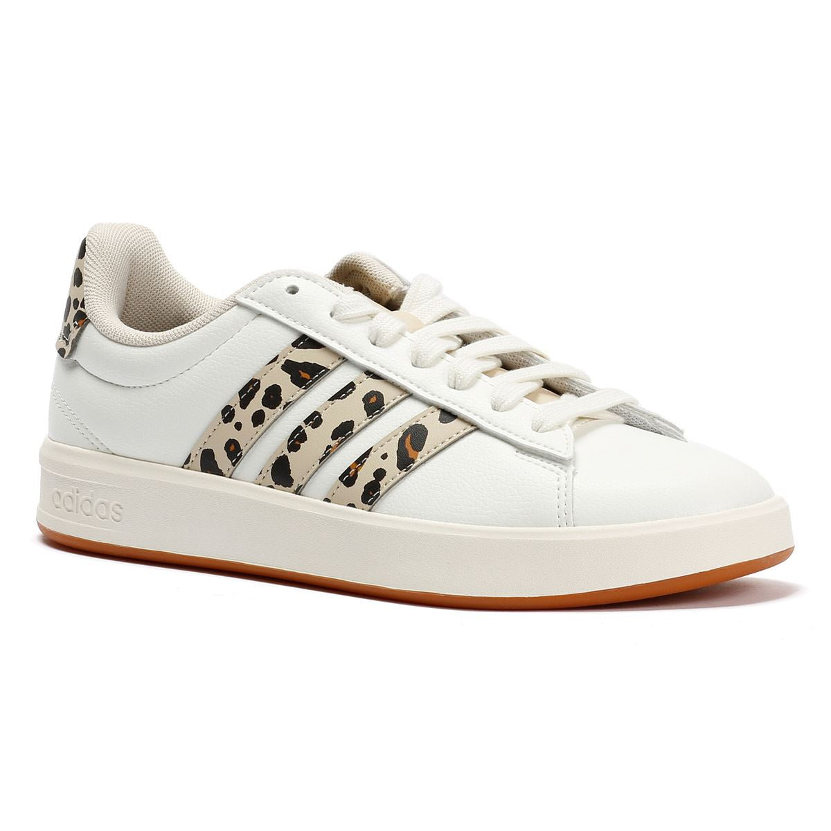 Adidas Grand Court 3.0 Women's Cream/Leopard Trainers