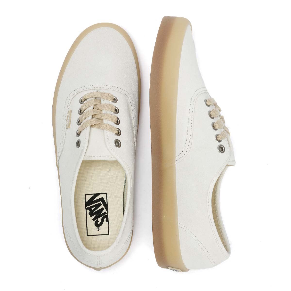 Vans Authentic Crepe Leather Men's Marshmallow Trainers