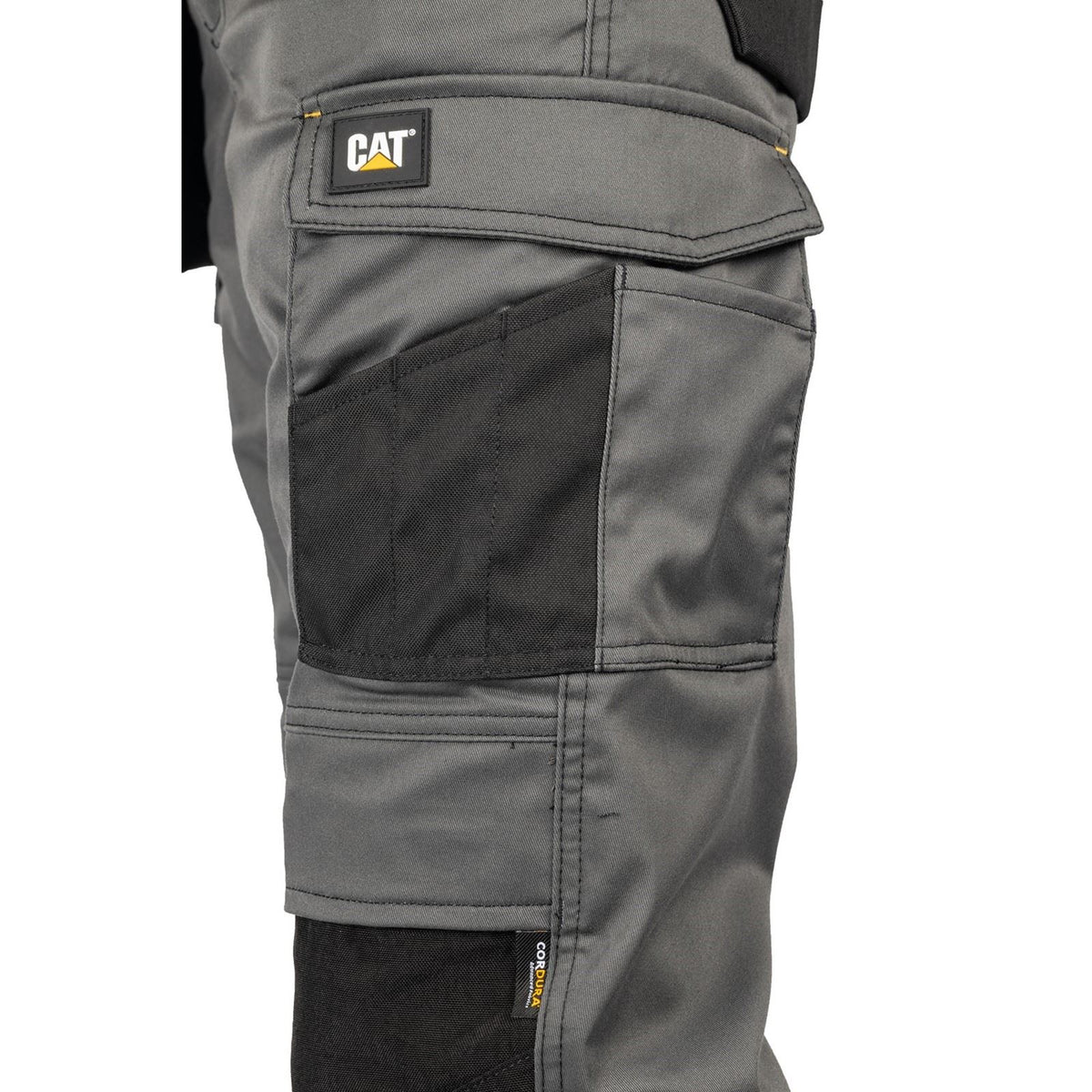 Caterpillar Essential Knee Pocket Stretch Holster Synthetic Men's Grey Outdoor Trousers