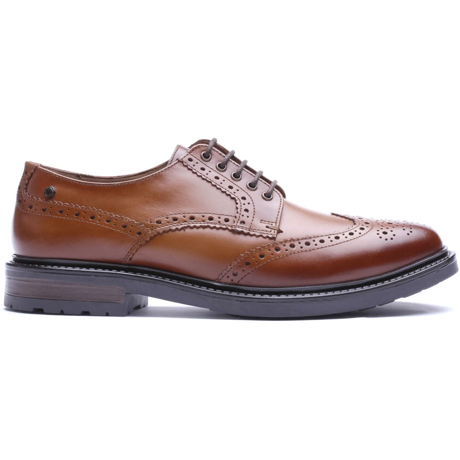 Base London Tanner Leather Men's TAN Brogues Shoes
