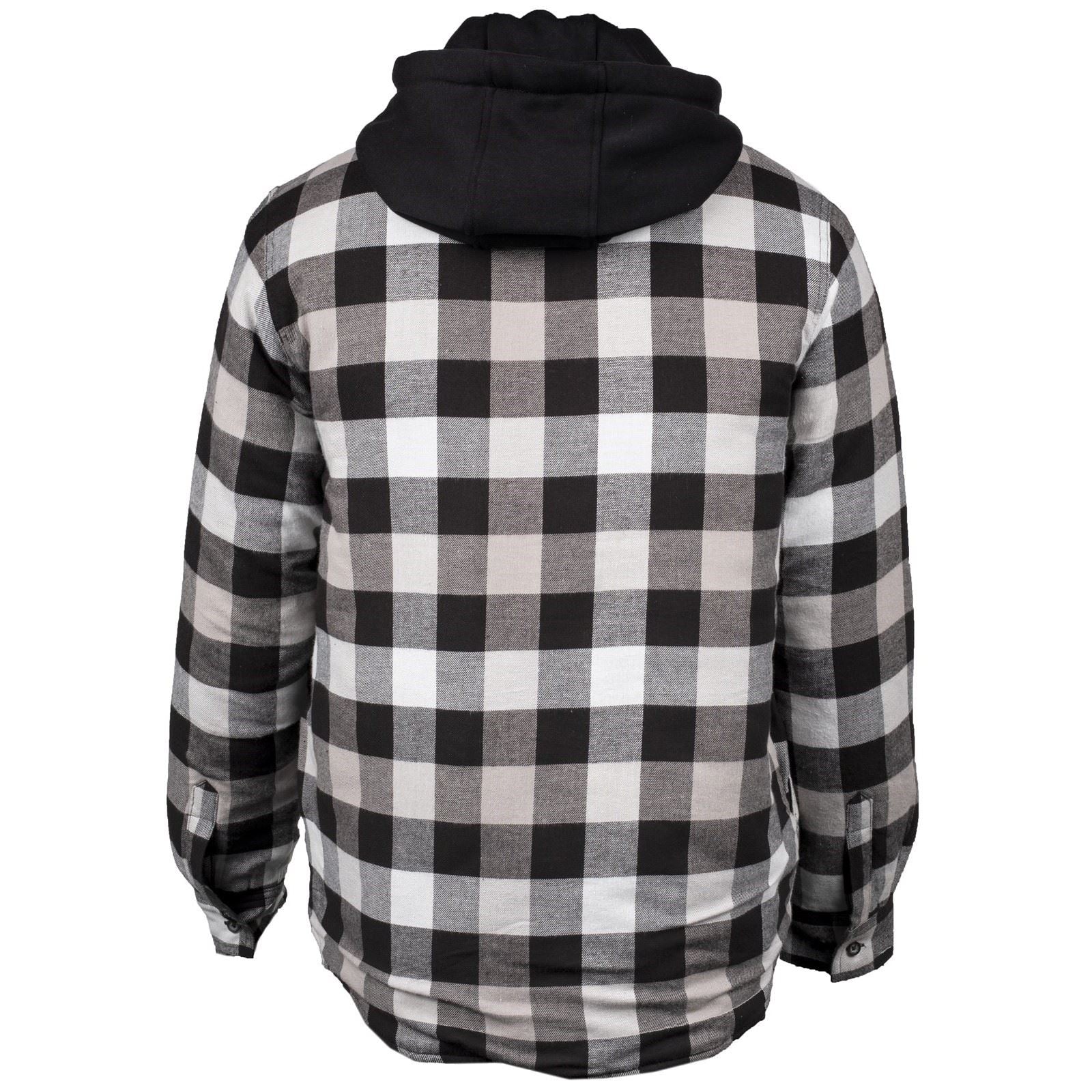 Hard Yakka Quilted Flannel Shacket Men's Grey Shirt Jacket