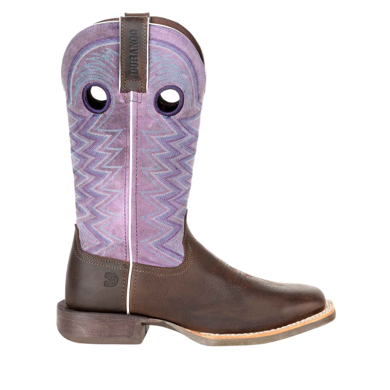 Durango Lady Rebel Pro Leather Women's Dark Earth/Amethyst Boots