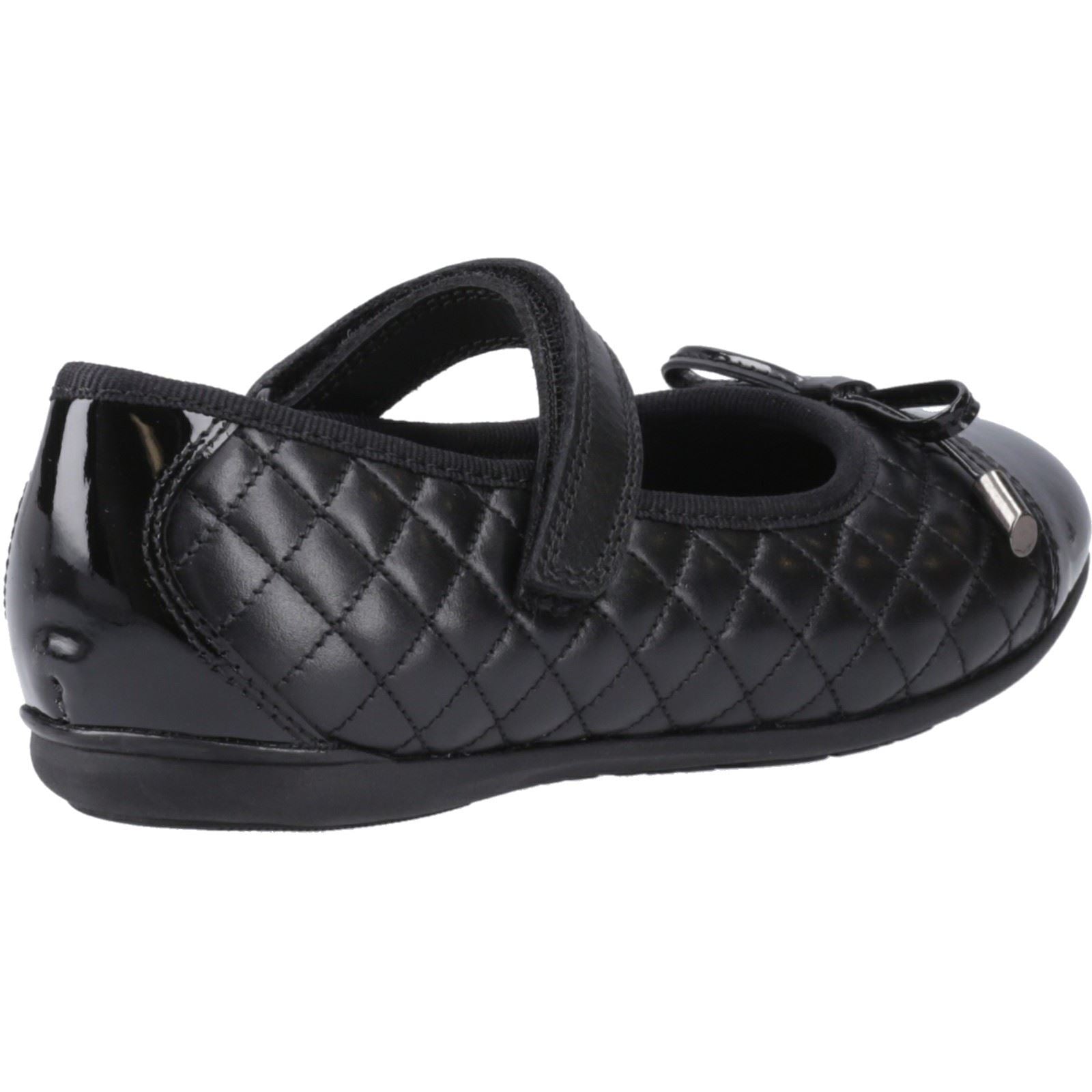 Hush Puppies Lottie Leather Youth Girl's Black Ballet Flats