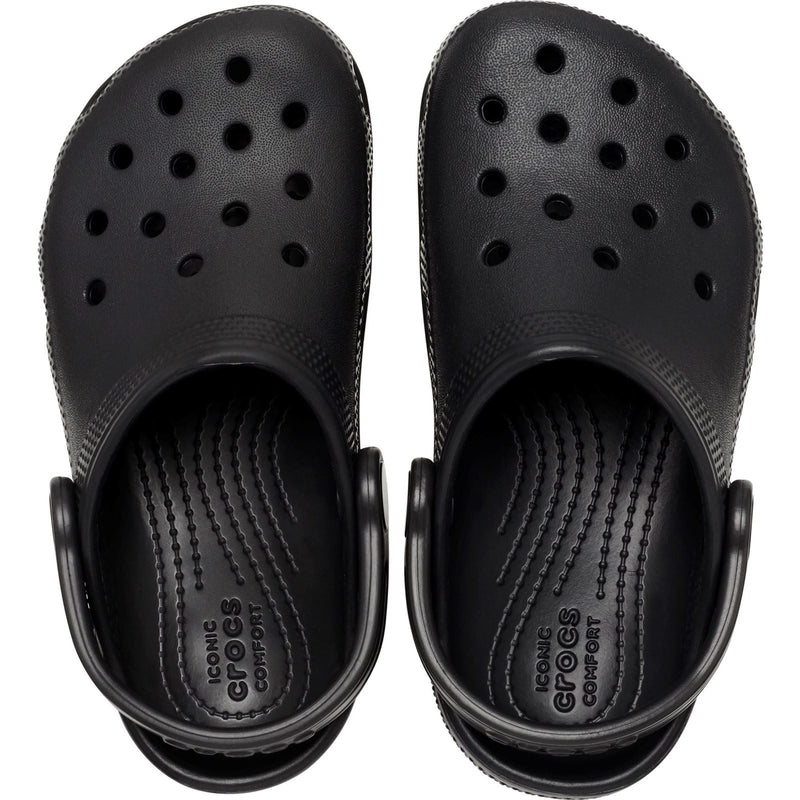 Crocs Kids' Classic Synthetic Black Clogs