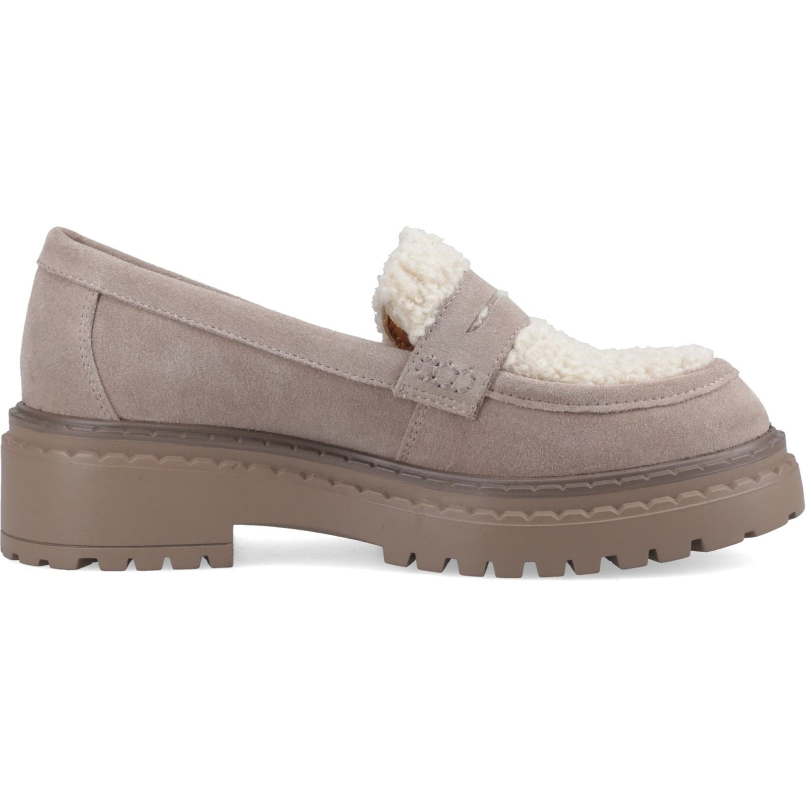 Hush Puppies Odessa Leather Women's TAUPE Loafers