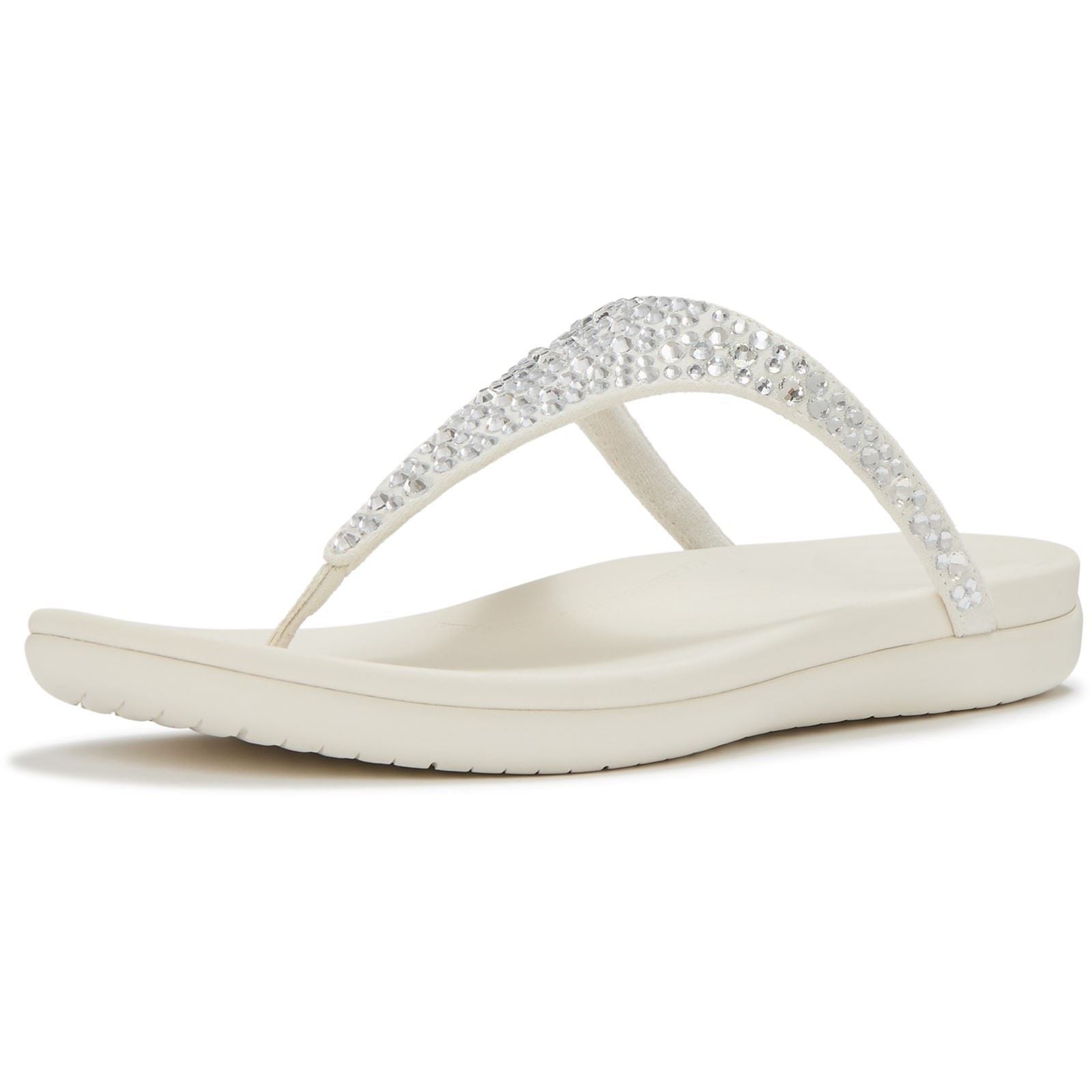 Fitflop Solay Mixed-Crystal Textile Women's Cream Sandals