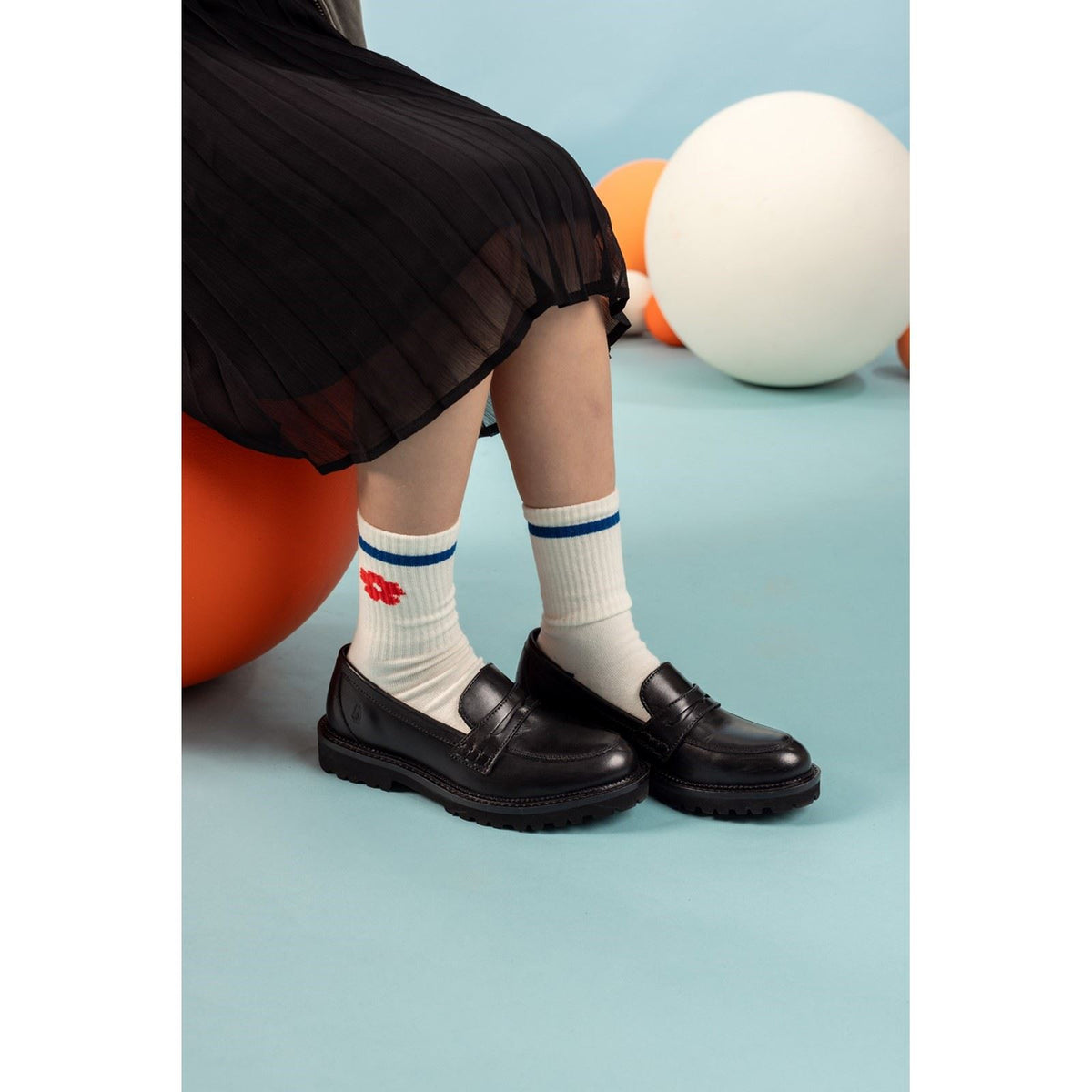 Hush Puppies Grazia Leather Black Loafers