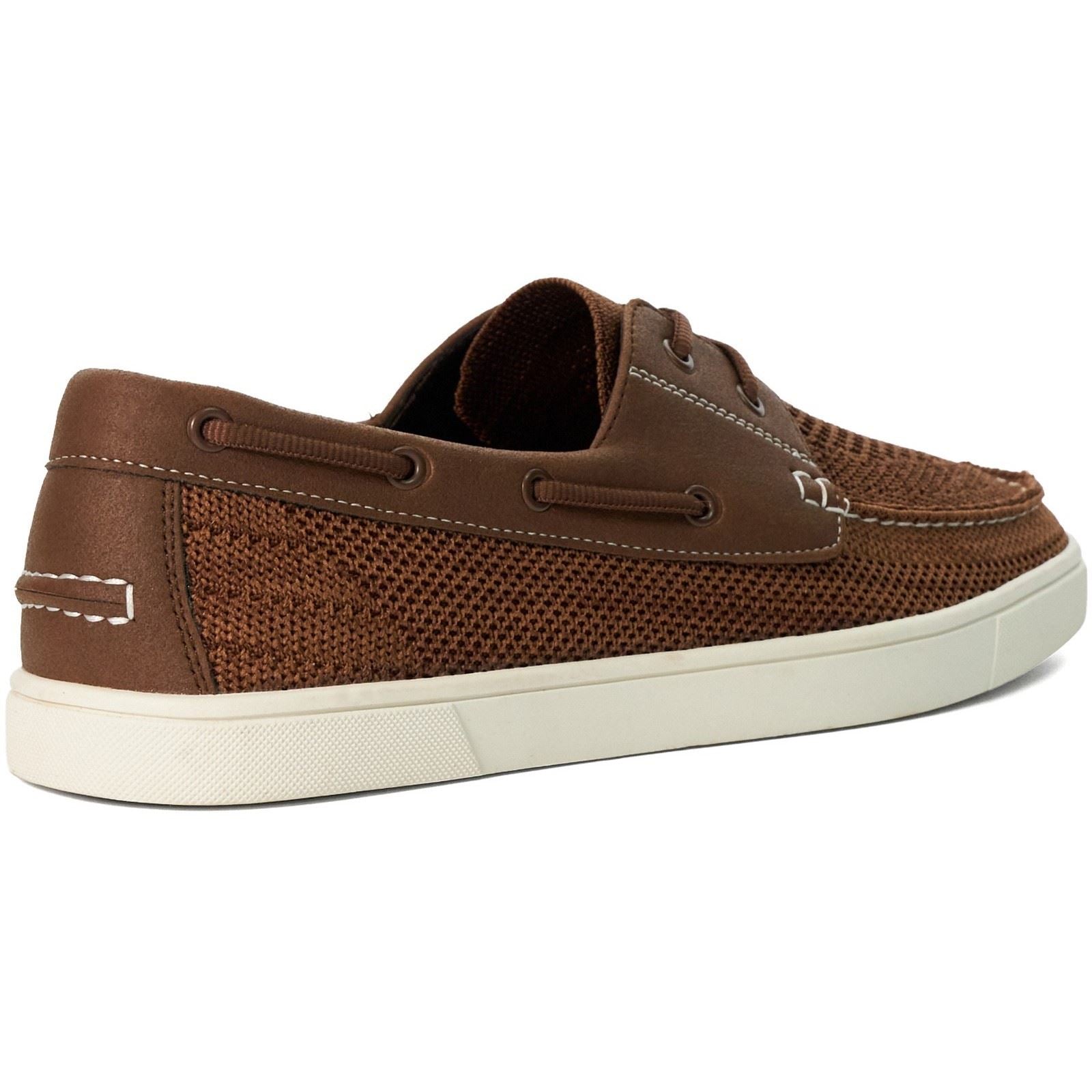 Dune Blaizerss Fabric Men's Tan Boat Shoes