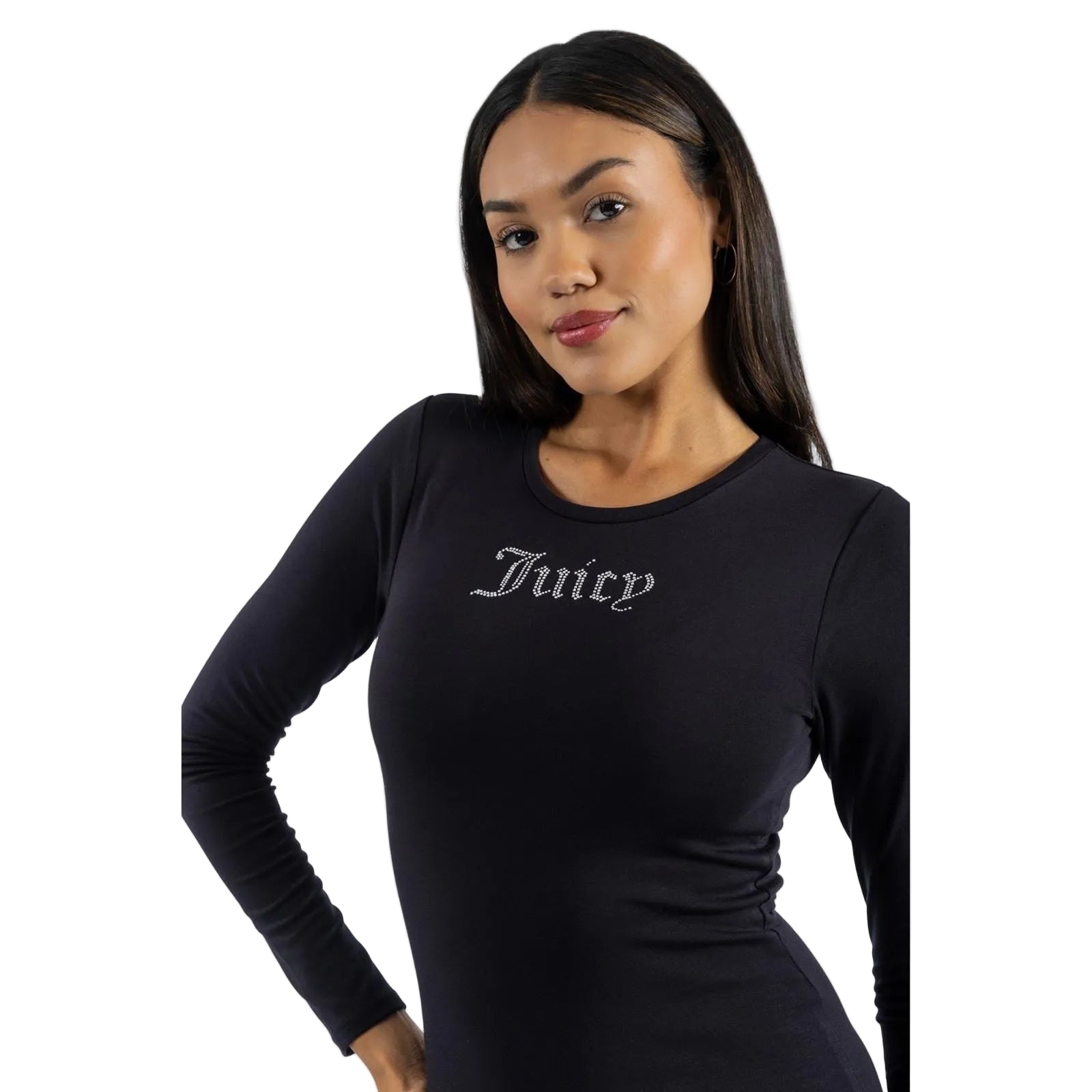 Juicy Couture Dizzie Modal Women's Black Casual Dress