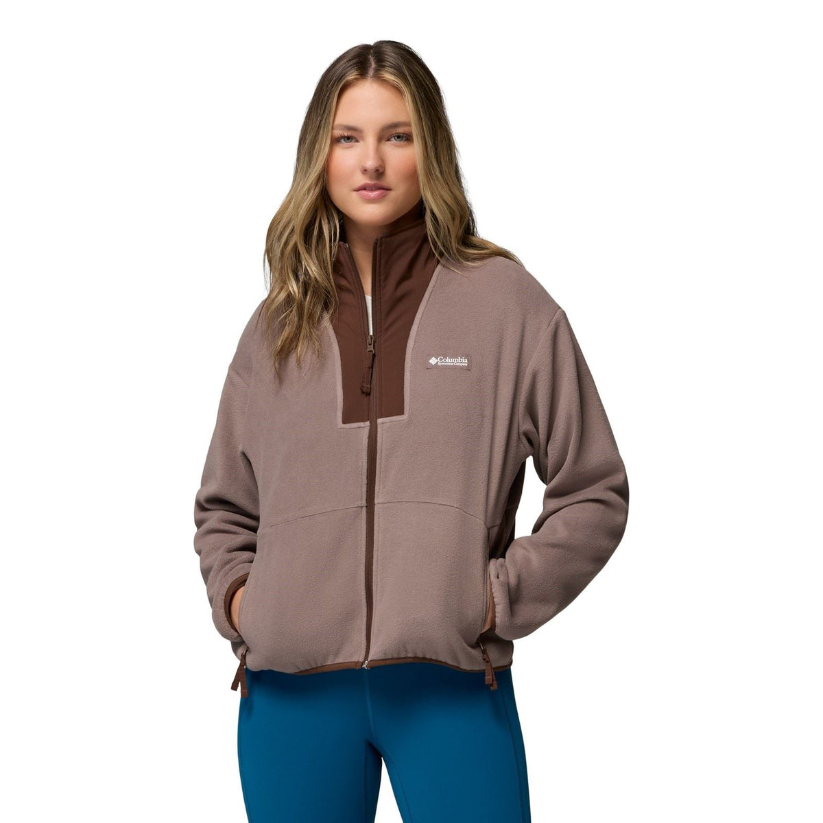 Columbia Sequoia Grove II Full Zip Women's Brown Fleece Jackets