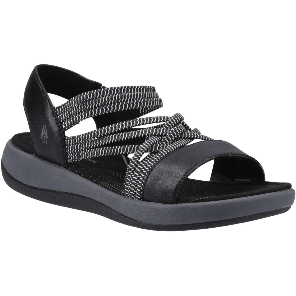 Hush Puppies Susanna Leather Women's Black Sandals