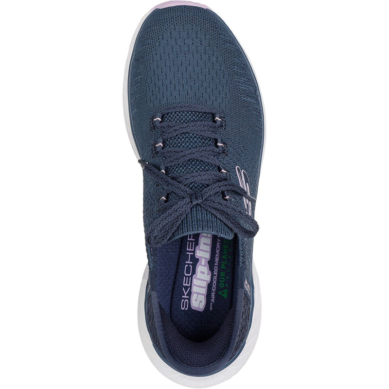 Skechers Edgeride Impression Textile Women's Navy/Lavender Trainers