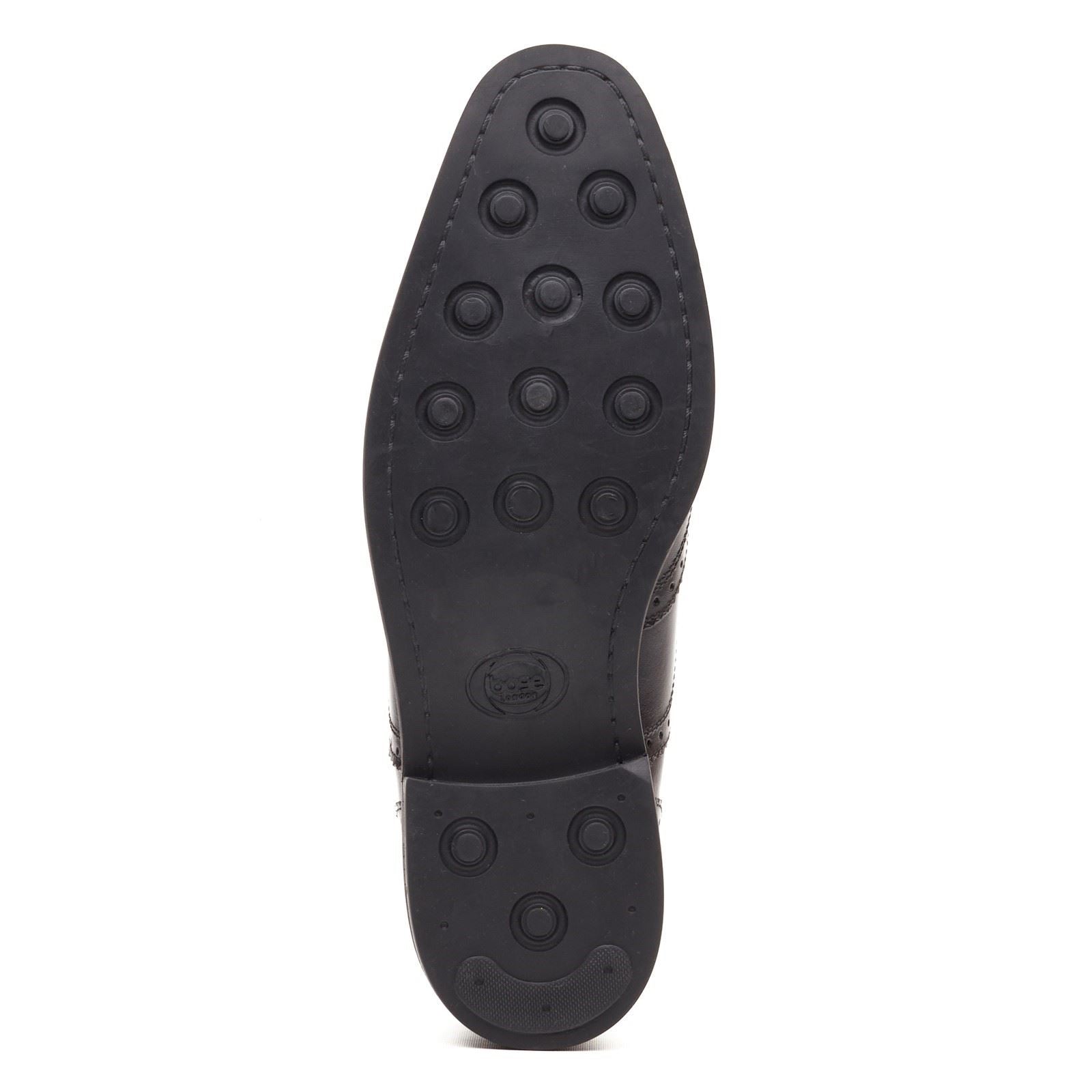 Base London Clarence Brogue Leather Men's Black Brogues Shoes