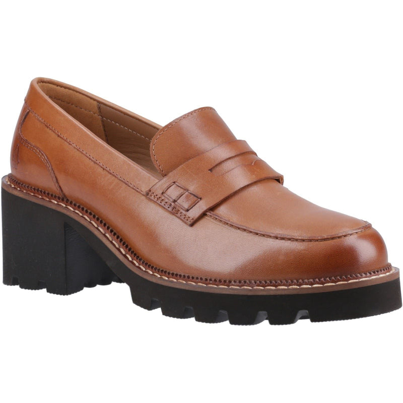 Hush Puppies Giavanna Leather Women's Tan Loafers