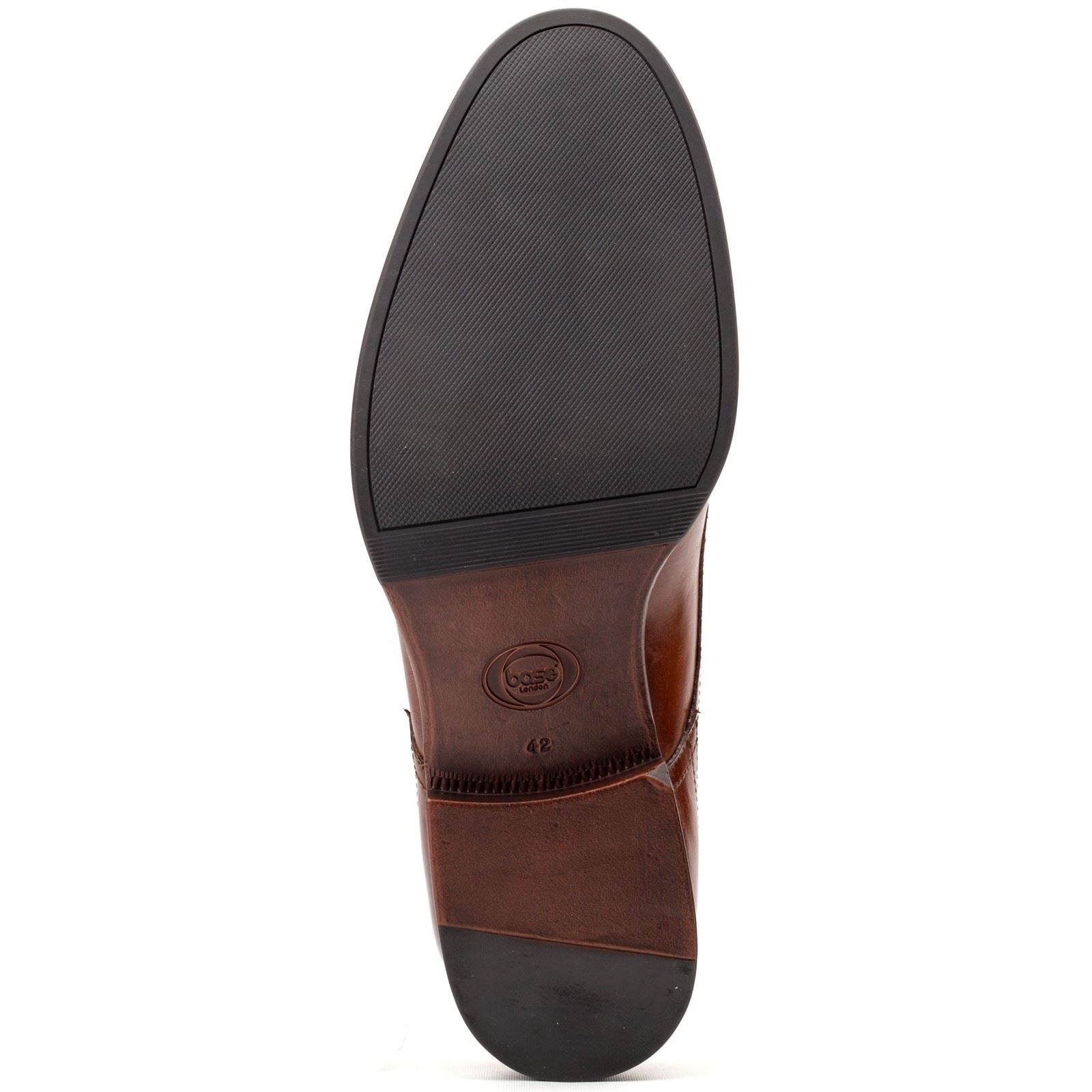 Base London Edison Leather Men's Burnt Tan Lace-Up Shoes