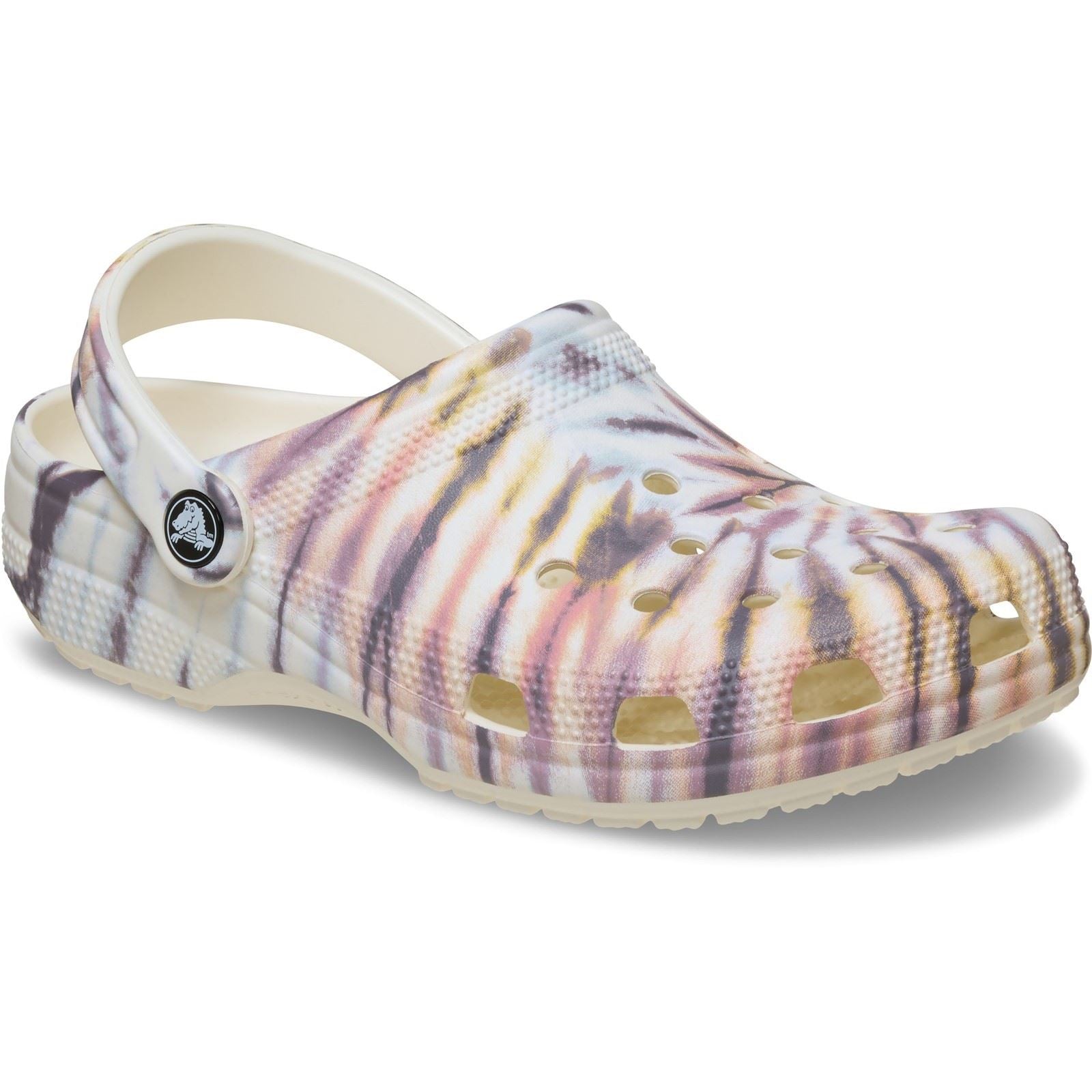 Crocs Classic Tie Dye Clog Thermoplastic Women's Chalk/Multi Clogs