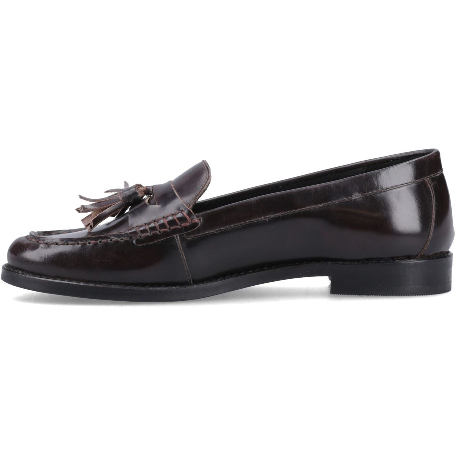 Hush Puppies Connie Leather Women's Aubergine Loafers
