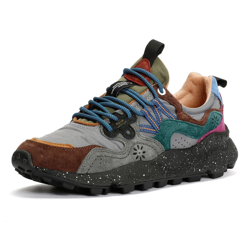 Flower Mountain Yamano 3 Teal/Grey Trainers