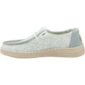 HEYDUDE Wendy Espadrille Retro Palm Cotton Blend Women's Celadon Green/White Espadrilles