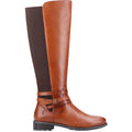 Hush Puppies Vanessa Leather Women's Tan Heeled Knee High Boots