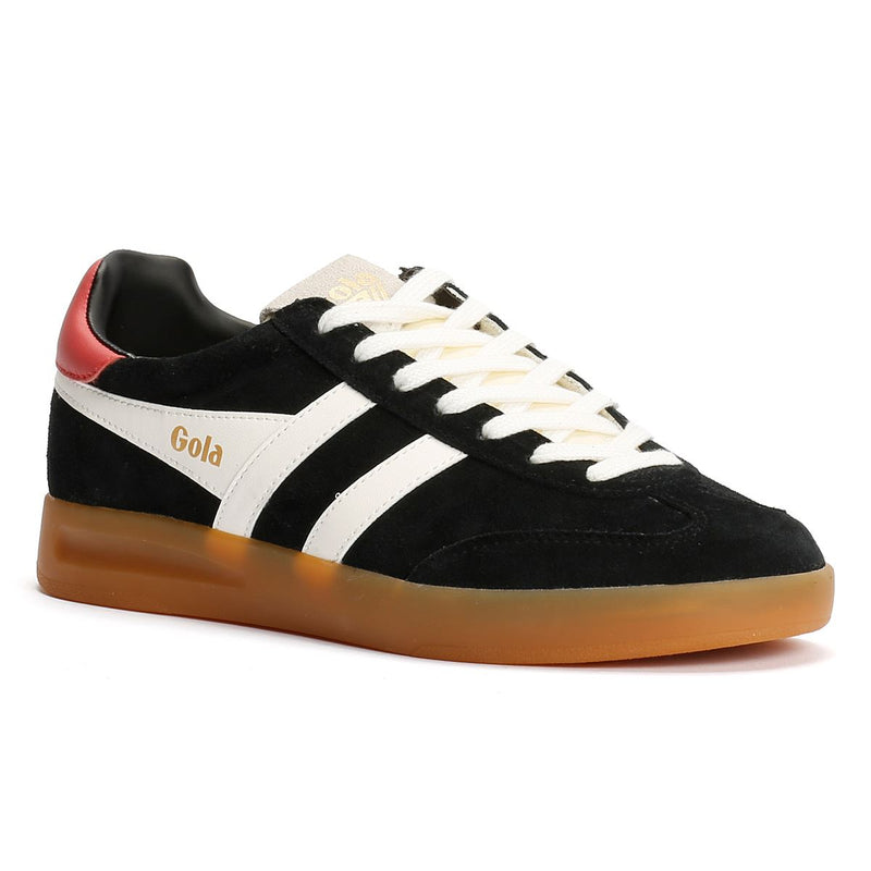 Gola Cyclone Suede Women's Black/Off White/Coral Trainers