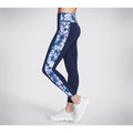 Skechers Performance GOWALK Misty Floral Legging Nylon Women's Blue Sports Leggings