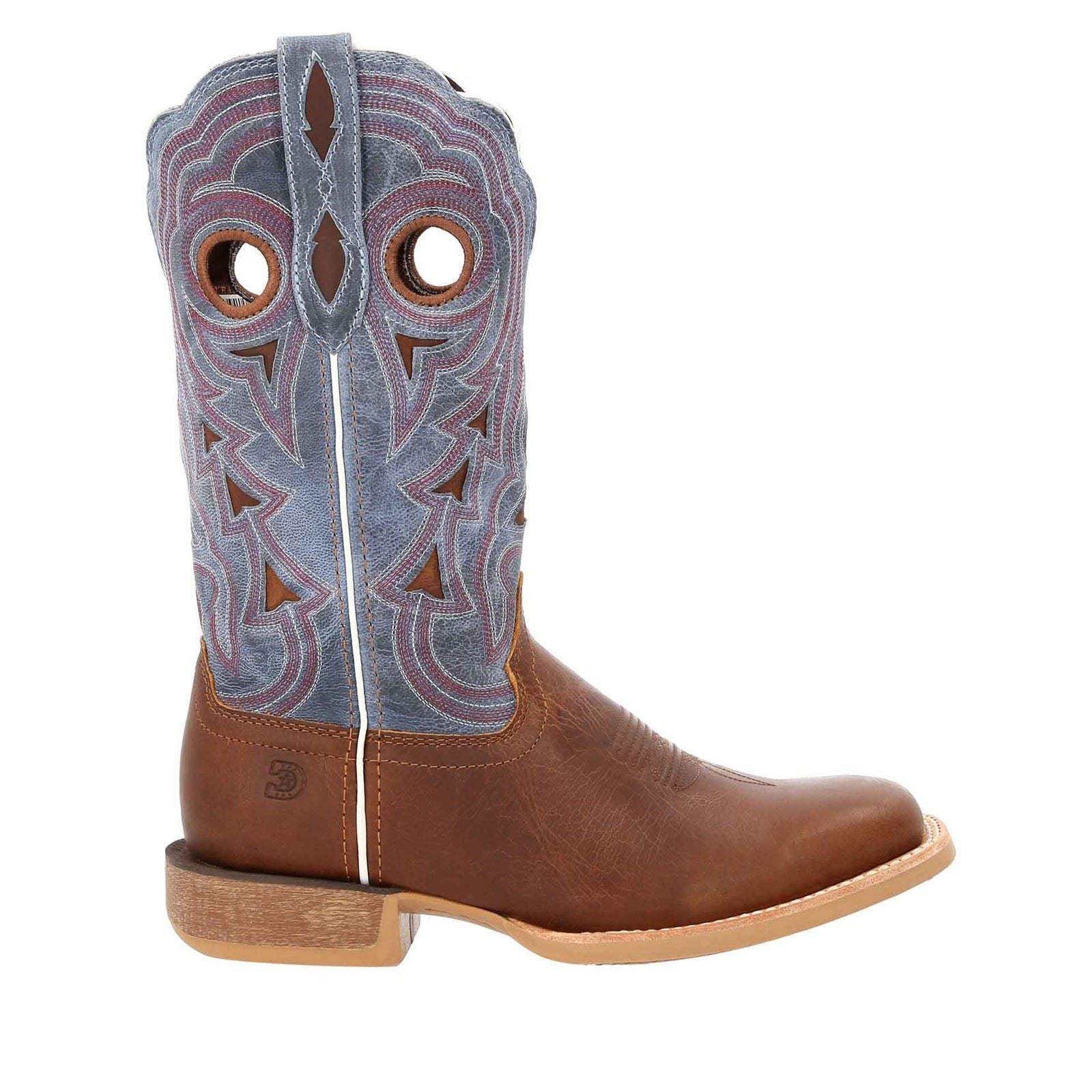 Durango Lady Rebel Pro Leather Women's Golden Brown/Periwinkle Boots
