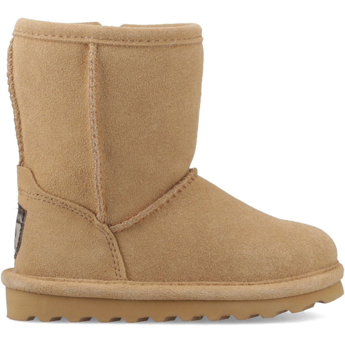 Bearpaw Elle Toddler Suede Girl's Coffee Winter Mid Calf Boots