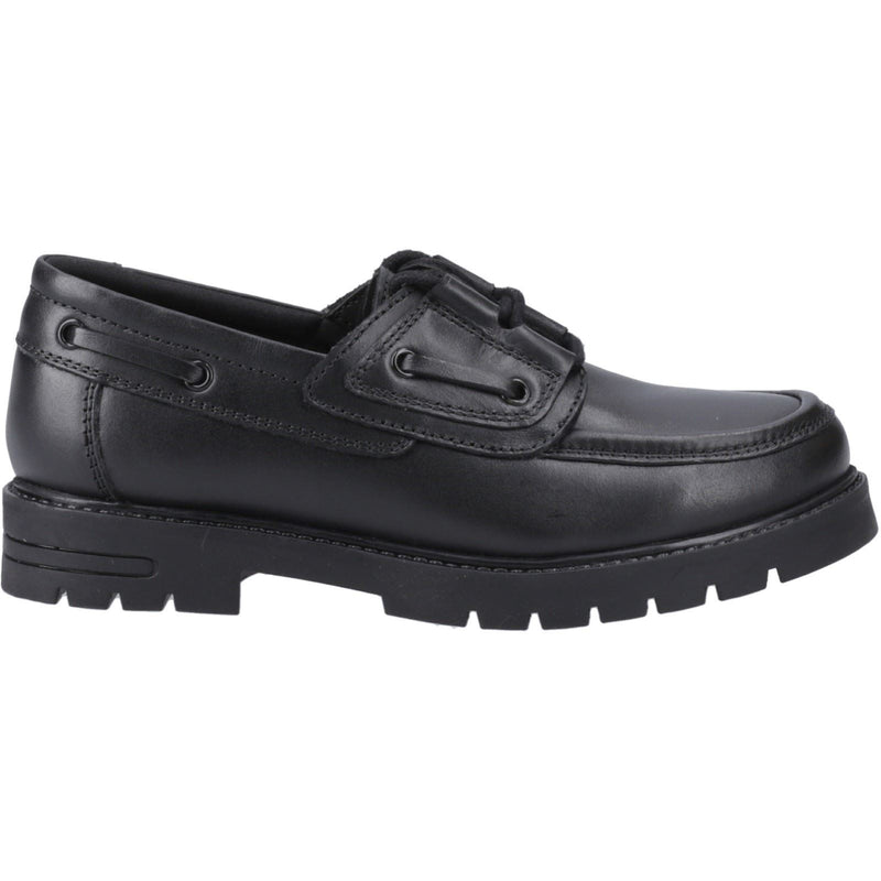 Hush Puppies Lucy Leather Junior Black Shoes