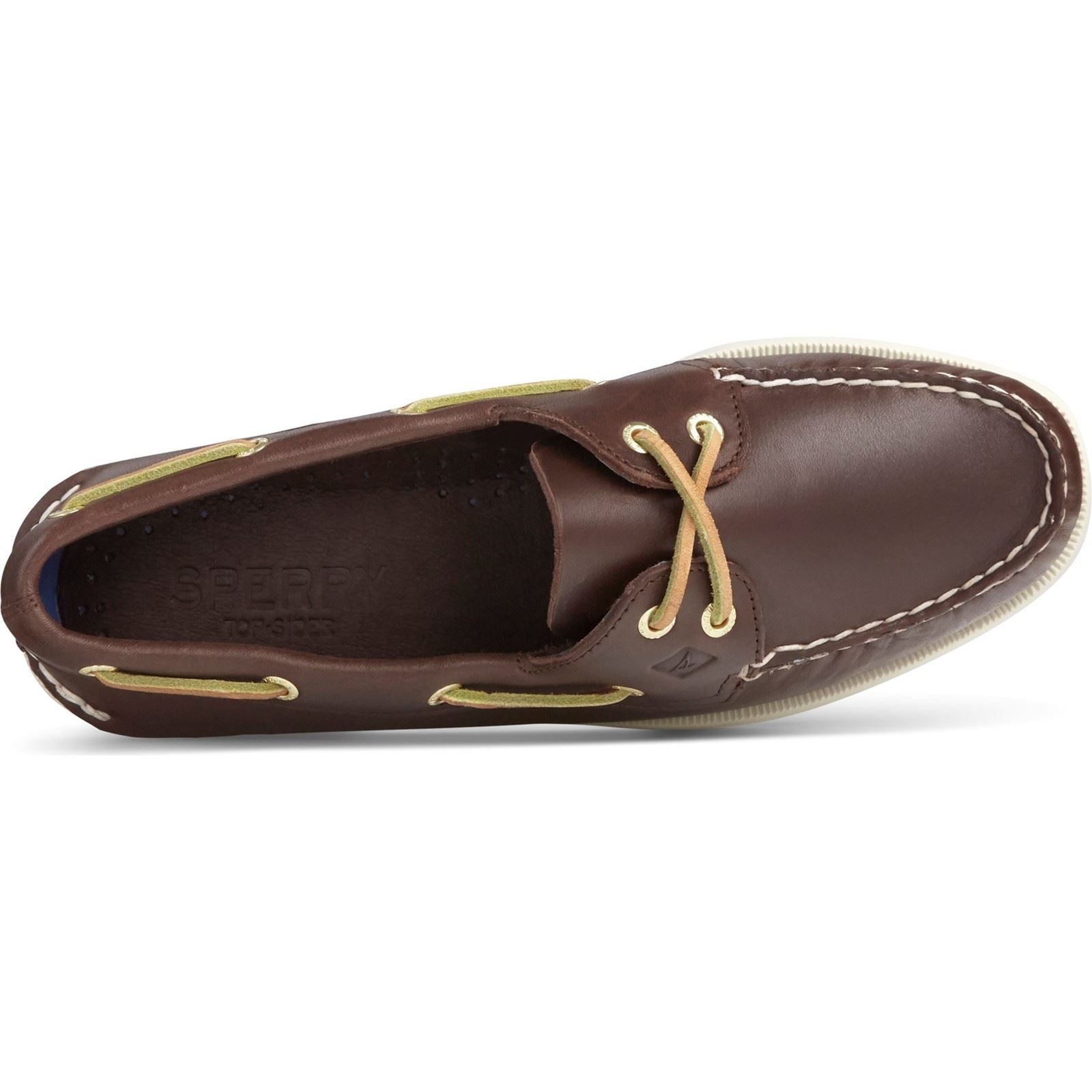 Sperry Authentic 2 Eye Leather Women's Brown Standard Boat Shoes