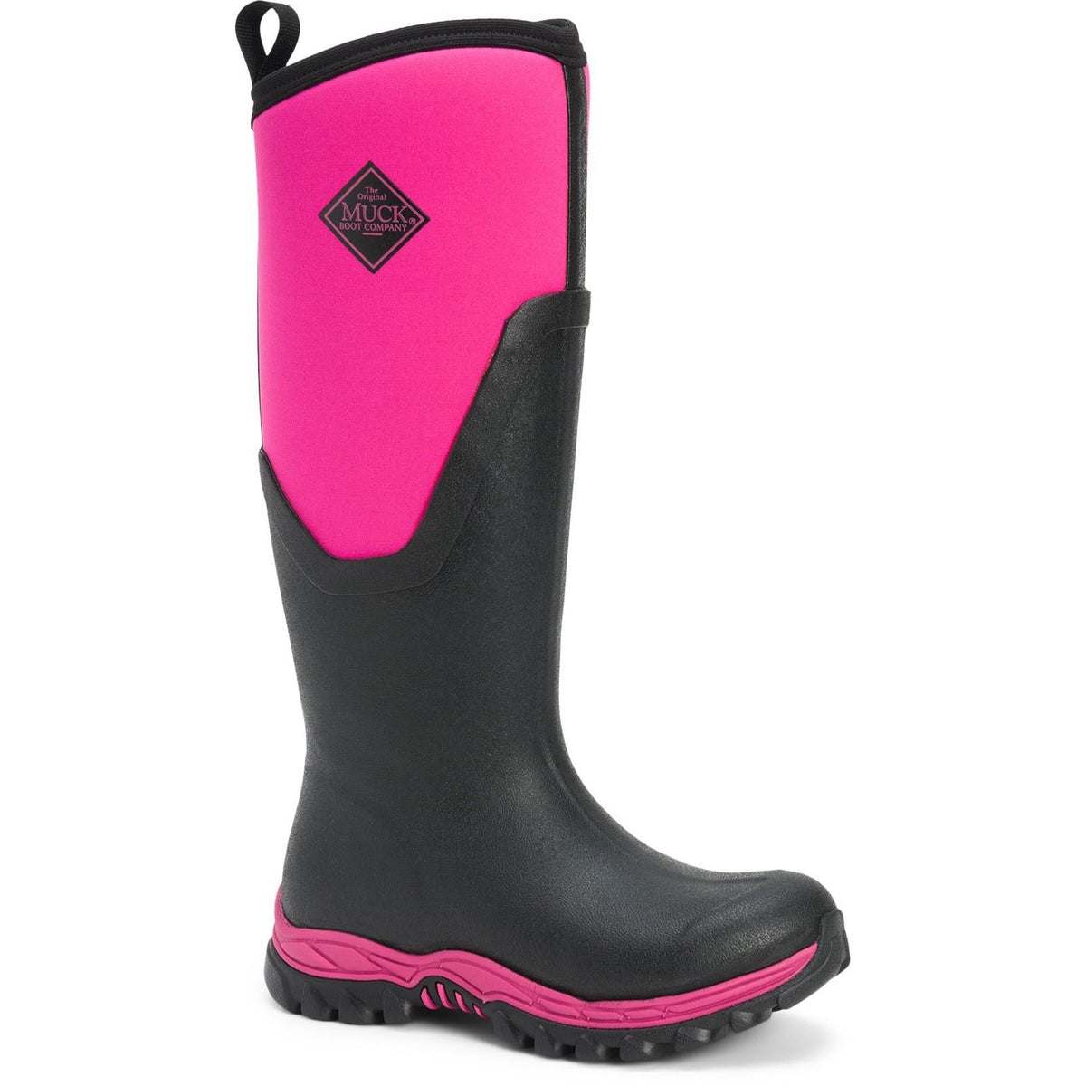 Muck Boots Arctic Sport II Tall Rubber Women's Black/Pink Wellington Boots